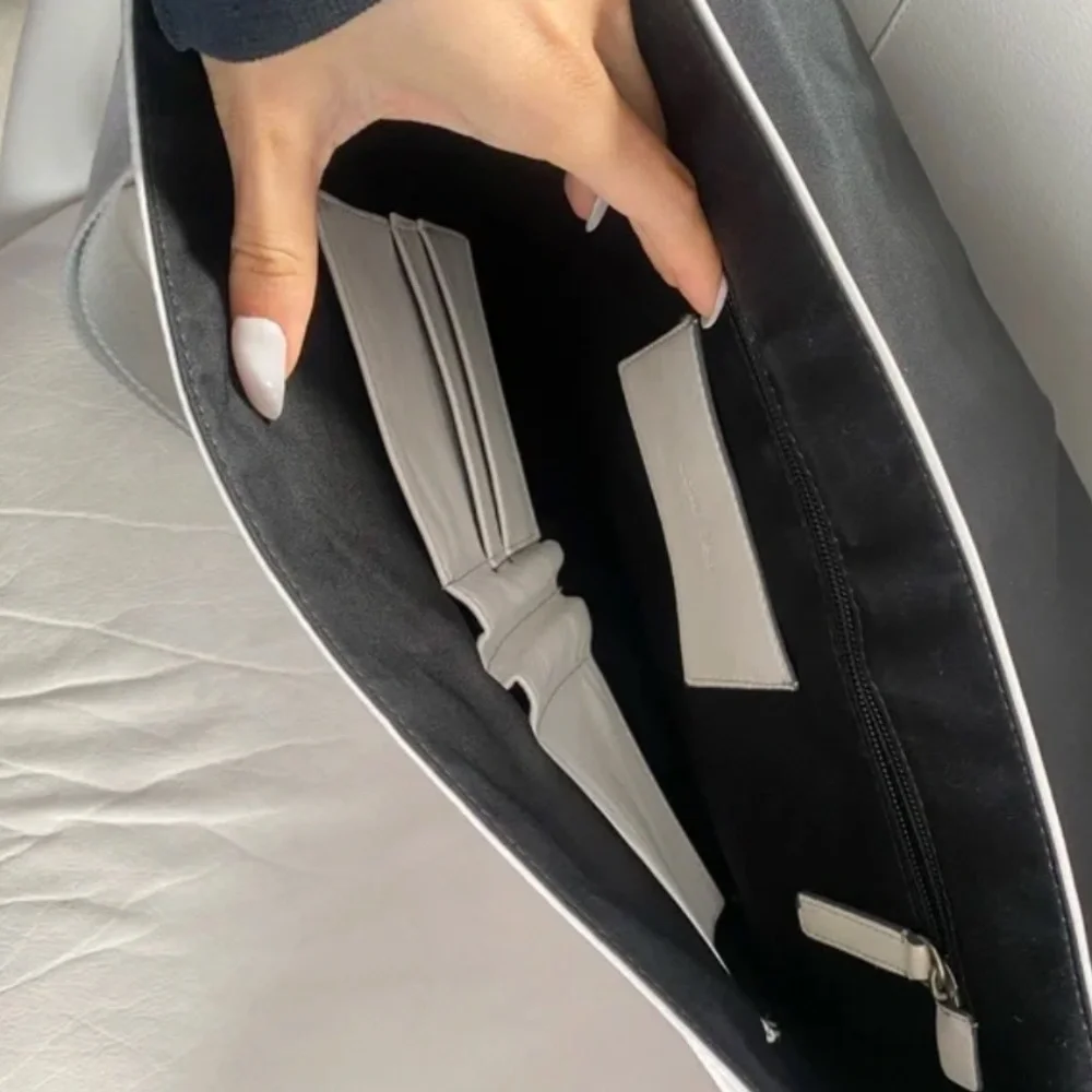 Calvin Klein White Crossbody Messenger Bag